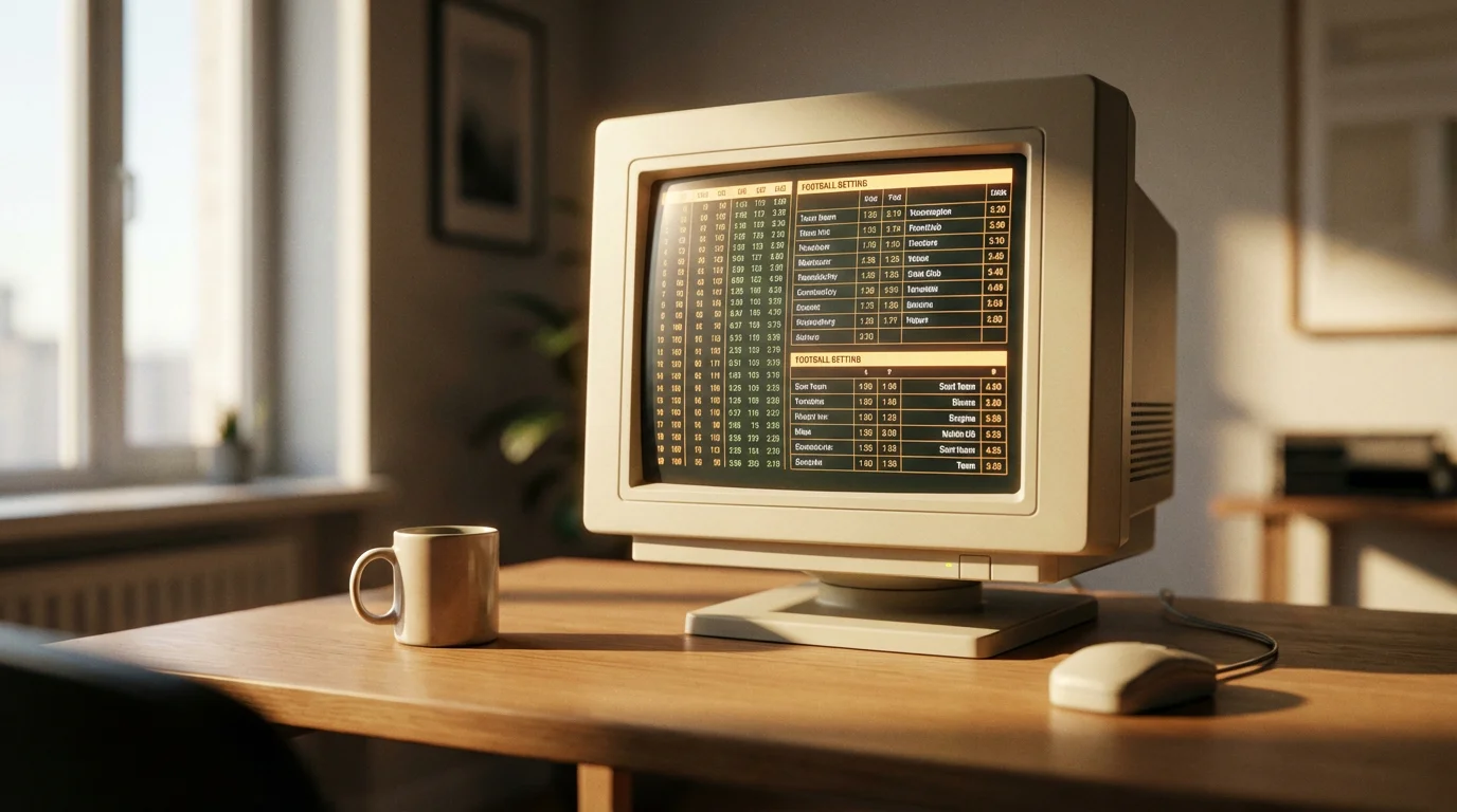 Comparare cote Premier League pe ecranul unui computer cu tabele de marje