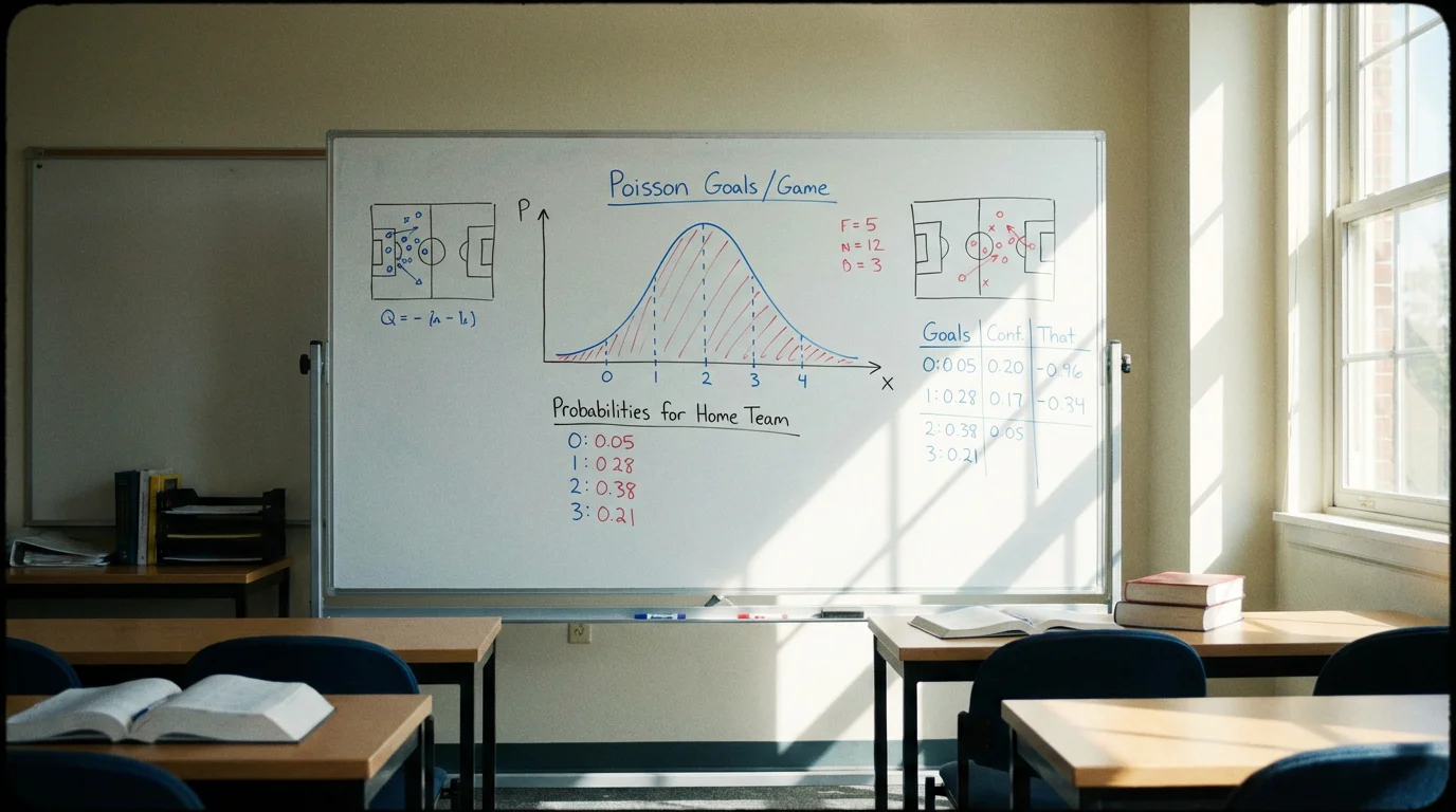Distributia Poisson aplicata la pariuri Premier League formula calcul probabilitate goluri